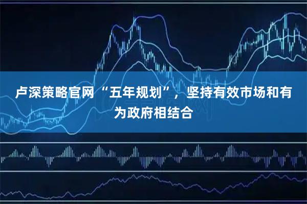 卢深策略官网 “五年规划”，坚持有效市场和有为政府相结合