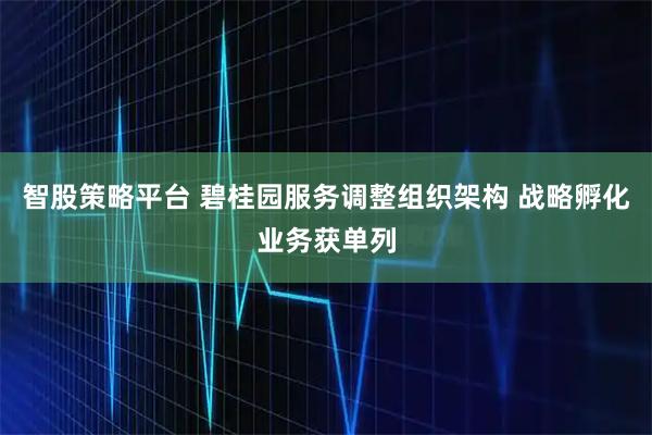 智股策略平台 碧桂园服务调整组织架构 战略孵化业务获单列