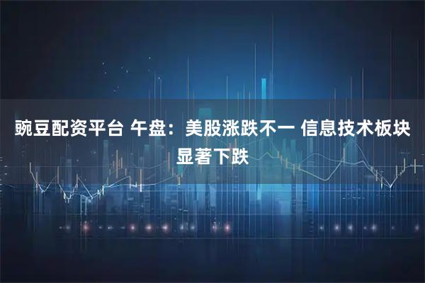 豌豆配资平台 午盘：美股涨跌不一 信息技术板块显著下跌